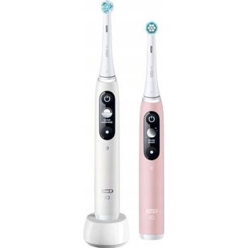 Elektrická zubná kefka iO6 Series Duo Pack White/ Pink Sand Extra Handle 2 ks